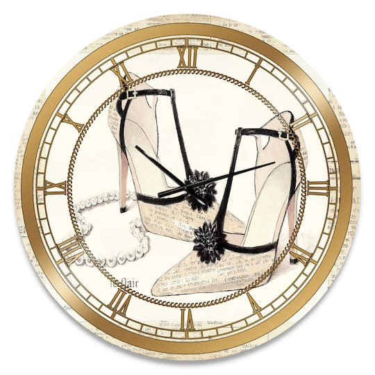 Designart Chic Glam Closet III Glam Wall Clock